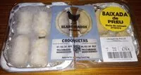 Jumlah gula yang masuk Croquetas de pollo