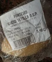 Jumlah gula yang masuk Queso tetilla