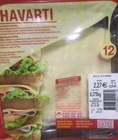 Cantidad de azúcar en Queso havarti