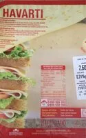 Cantidad de azúcar en Havarti