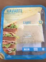 Cantidad de azúcar en Havarti light