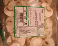 Suhkru kogus sees Champiñón laminado limpio cultivado