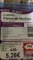 Cantidad de azúcar en Filetes de  merluza