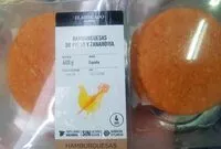 İçindeki şeker miktarı Hamburguesa de Pollo y Zanahoria