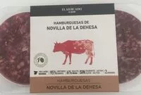 İçindeki şeker miktarı Hamburguesas vacuno de la Dehesa