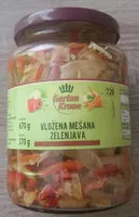 Quantité de sucre dans Vložena mešana zelenjava
