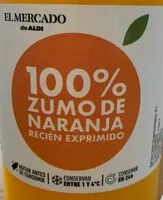 İçindeki şeker miktarı Zumo de naranja