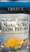 İçindeki şeker miktarı Patatas fritas con sabor a nata agria con Pepino