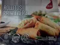 入っている砂糖の量 Rollitos primavera
