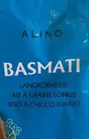 Suhkru kogus sees Alino Basmati Reis