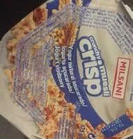 入っている砂糖の量 Crunchy muesly crisp