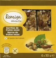 Zuckermenge drin Barritas de frutos secos