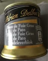 Amount of sugar in Bloc de foie gras de canard
