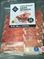 Quantité de sucre dans Jamón serrano Gran reserva