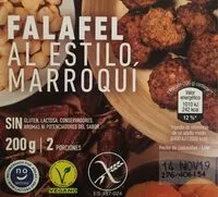 Suhkru kogus sees Falafel con boniato asado