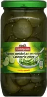 Amount of sugar in Pepinos agridulces en rodajas