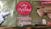 Количество сахара в Turrón crujiente de chocolate