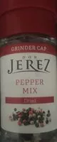 Cantidad de azúcar en pepper mix dried