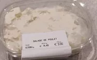 Suhkru kogus sees Salade de poulet
