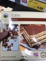 Sokerin määrä sisällä Torta tiramisù