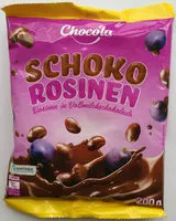 İçindeki şeker miktarı Schokolade Rosinen