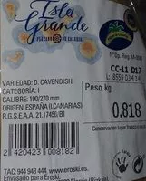 Azúcar y nutrientes en Isla grande