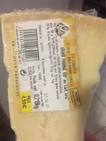 Quantité de sucre dans Grana padano aop