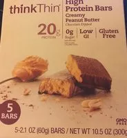 Sucre et nutriments contenus dans Think thin