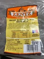 Quantité de sucre dans Saucisse aux pommes de terre