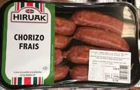 Jumlah gula yang masuk Chorizo frais