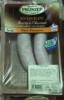 Quantité de sucre dans Boudin blanc a l'ancienne