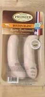 入っている砂糖の量 Boudin blanc