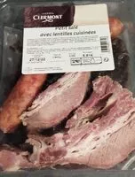 Suhkru kogus sees Petit salé avec lentilles cuisinées