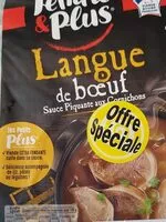 含糖量 Langues de boeuf sauce piquante aux cornichons