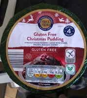 Amount of sugar in gluten-free Christmas pudding