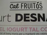 Azúcar y nutrientes en Cal fruitos