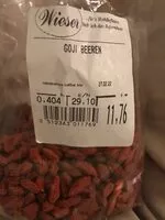 入っている砂糖の量 Gojibeeren