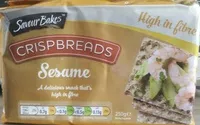 入っている砂糖の量 Crispbreads sesame