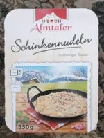 Suhkru kogus sees Schinkennudeln in cremiger Sauce
