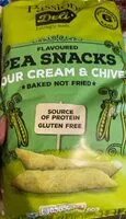 İçindeki şeker miktarı Pea snacks