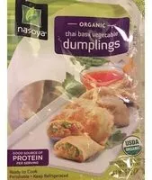 İçindeki şeker miktarı Dumplings, Organic Thai Basil Vegetable