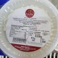 Zuckermenge drin Ricotta fresca