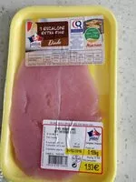 Sucre et nutriments contenus dans Volaille francaise auchan