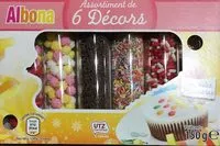 入っている砂糖の量 Assortiments de decorations pour patisserie