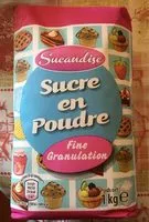 Sucre et nutriments contenus dans Sucandise