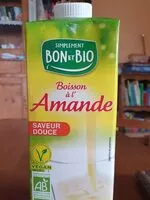 Amount of sugar in Boisson à l'amande