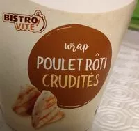 含糖量 Wrap poulet rôti crudités