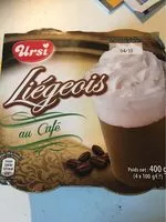 Quantité de sucre dans Liégeois au Café