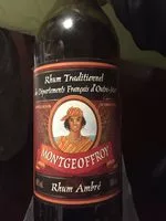 Sucre et nutriments contenus dans Montgeoffroy rhum ambre