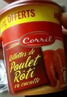 चीनी की मात्रा Rillettes de poulet rôti en cocotte
